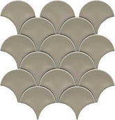 Emser Tile Reward Series F27REWATA1011MFN Porcelain Mosaic Tile, 11 in L Tile, 10 in W Tile, Pressed Edge, Fan Pattern